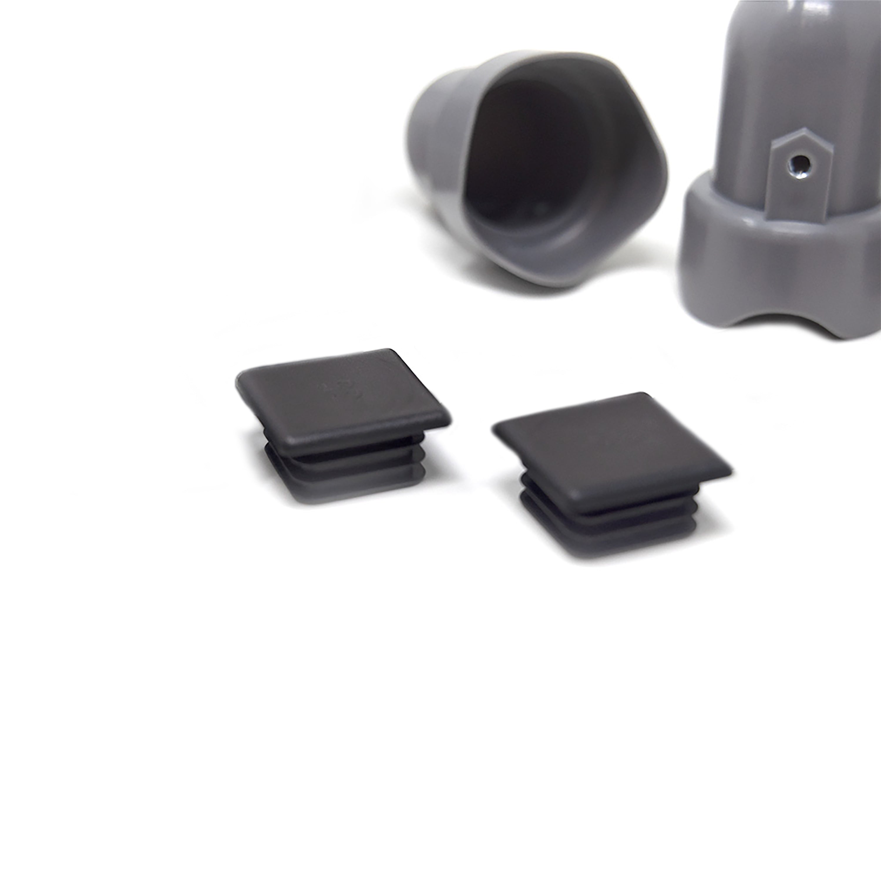Small Grey Pole Cap Kit with Bolts and End Caps (Set of 2) 008048, 011047, 008031