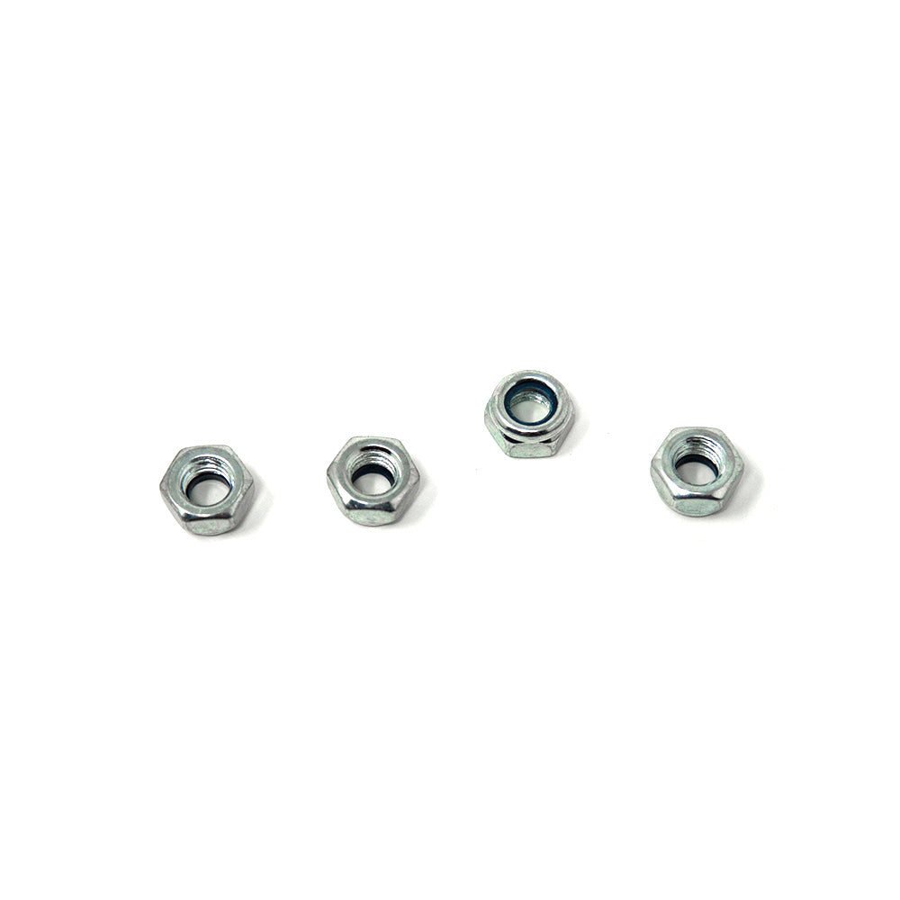 Lock nuts are sold in quantities of four.