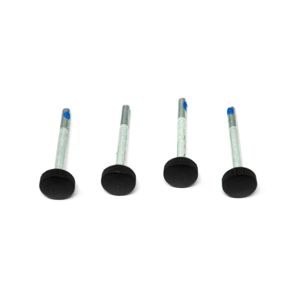 Four M5x50mm bolts lying in a row.