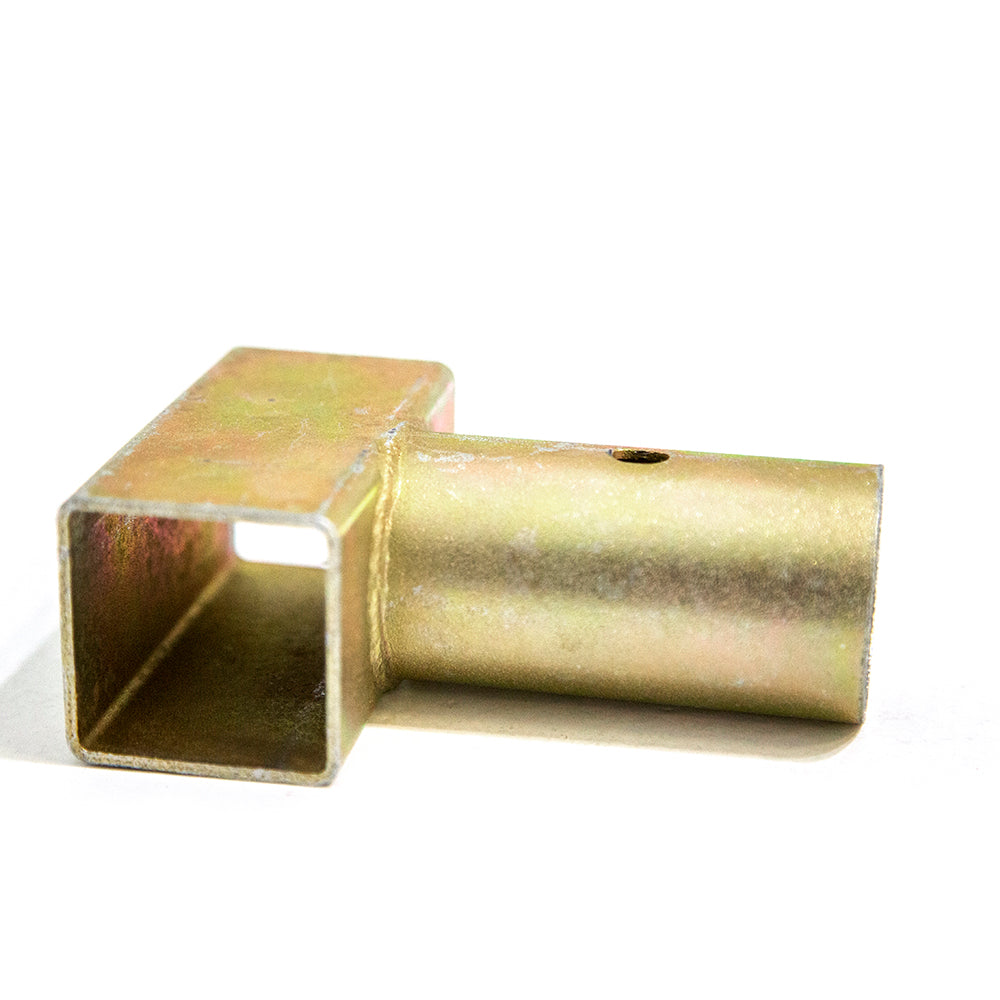 T-joint laid flat so the inside of it can be seen.