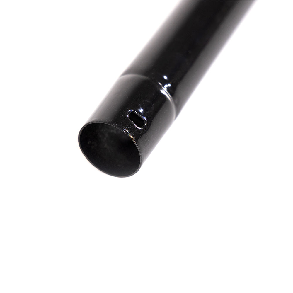 Leg extension's screw hole seen from the other side.