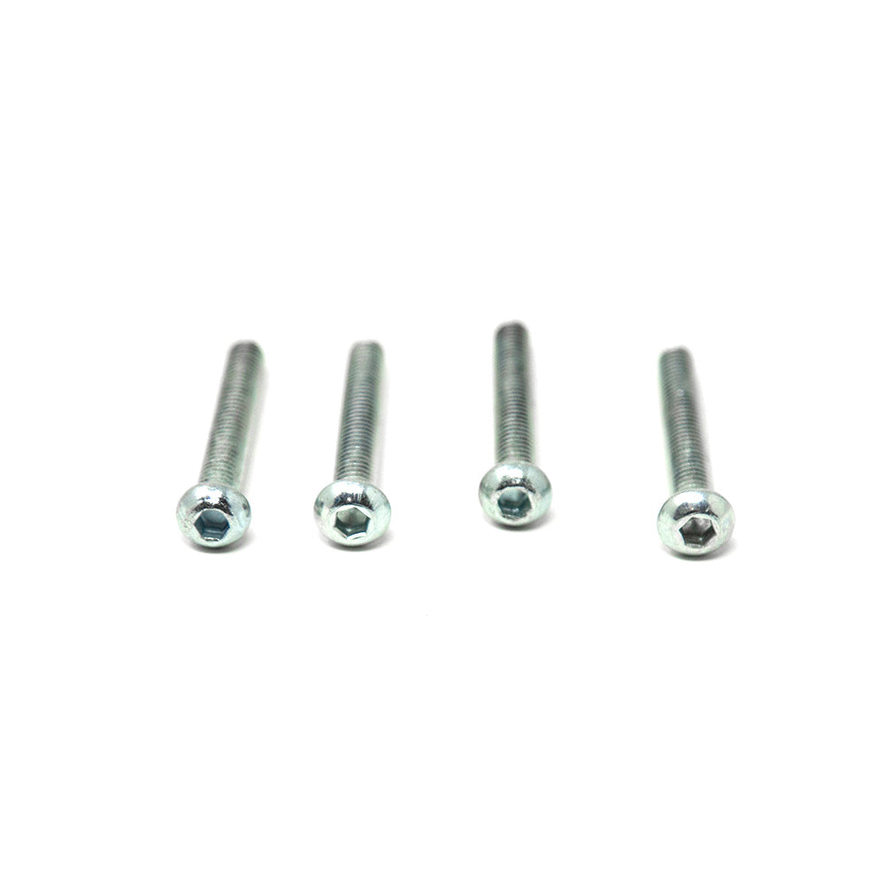 Four M6x40mm bolts lying in a row.