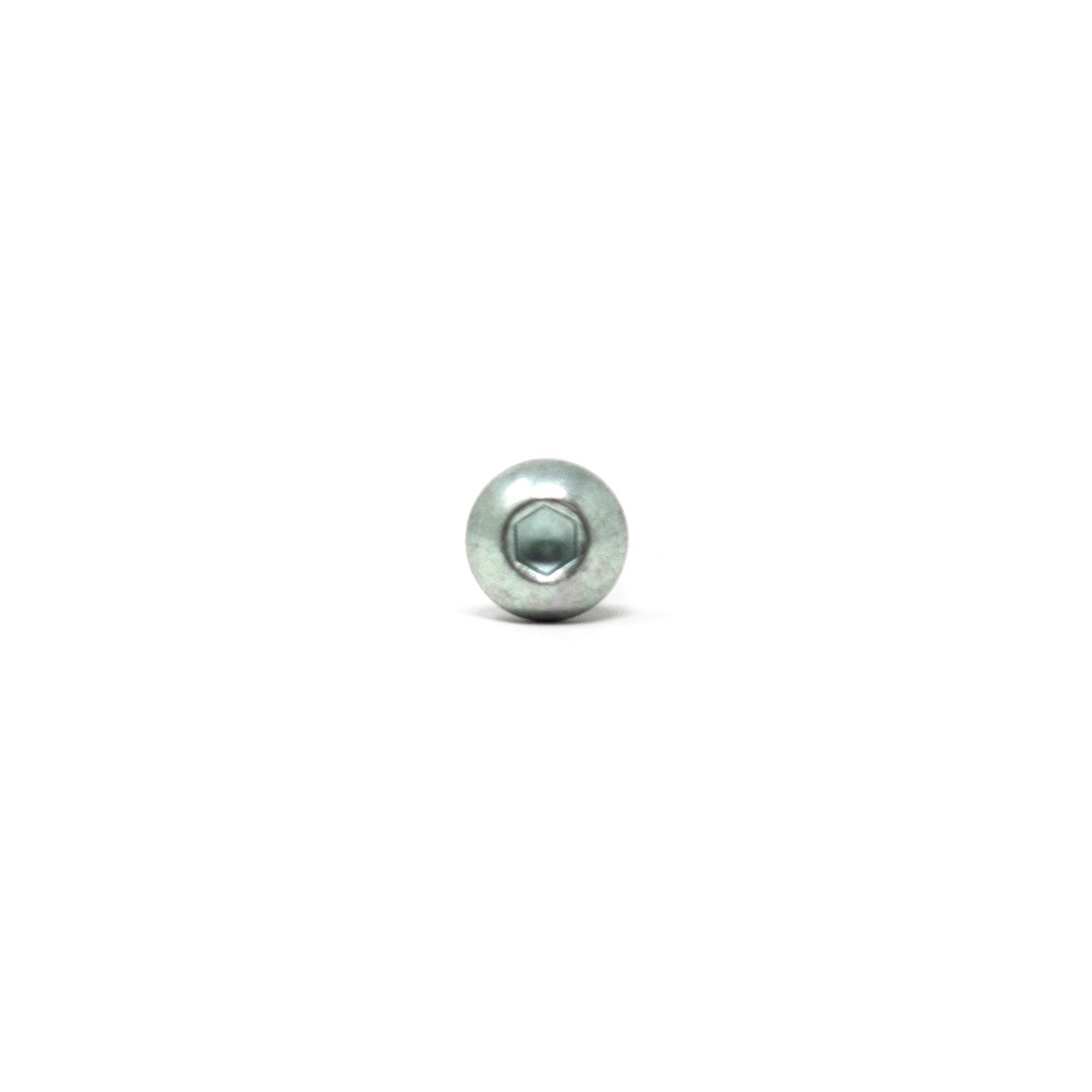 Button bolt seen from the front view.
