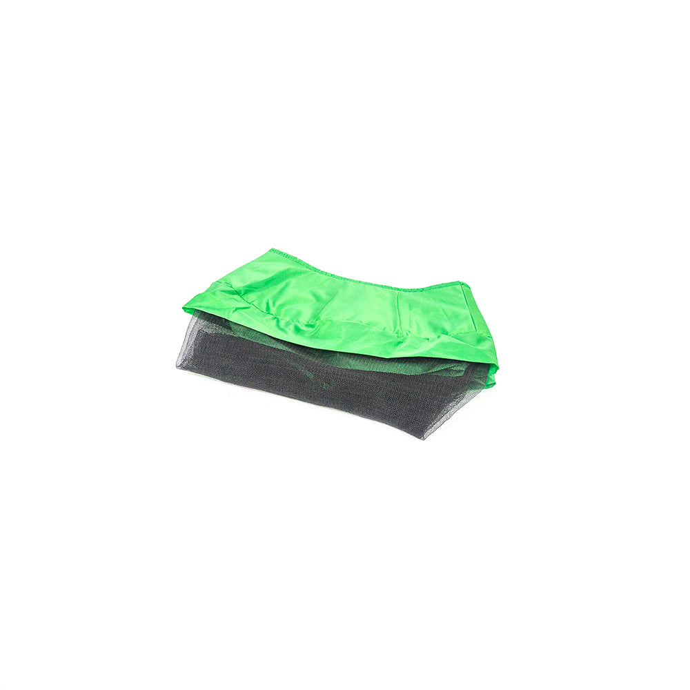 40-inch mini green spring pad with attached lower enclosure net. 