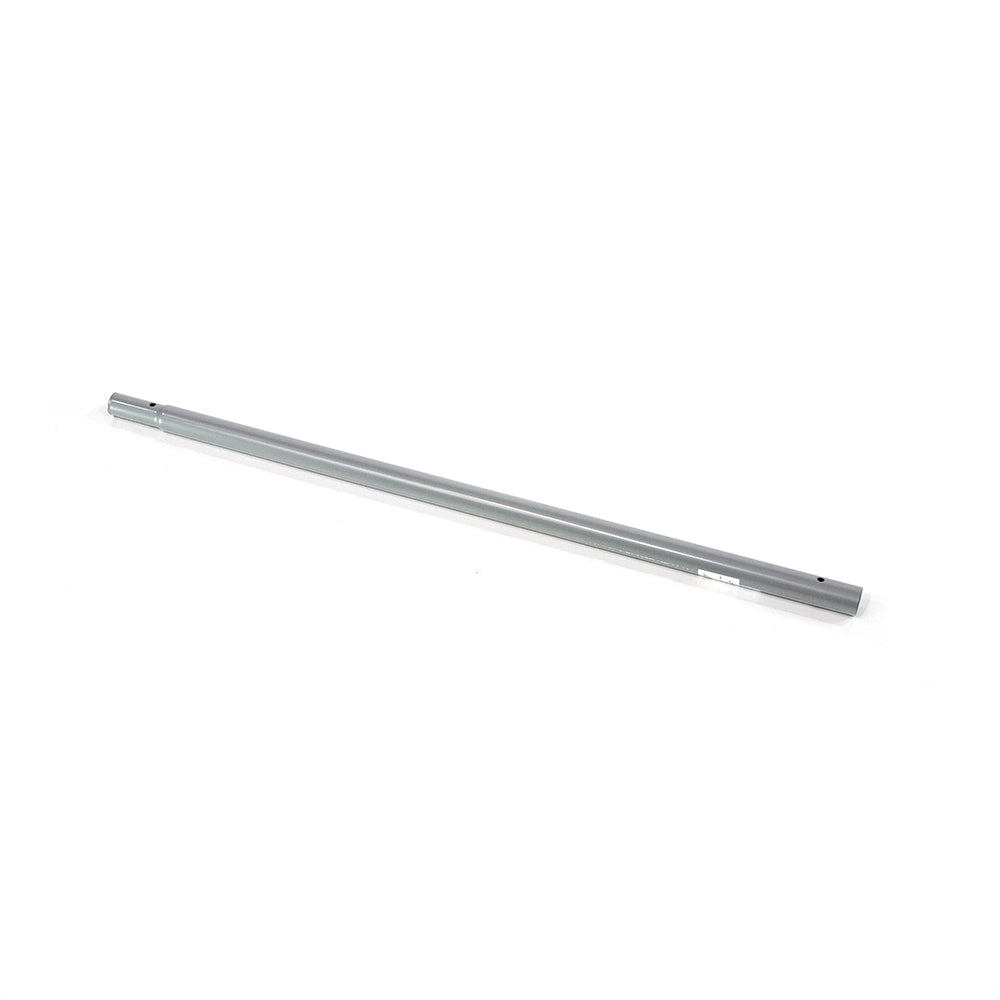 Long galvanized steel tube.