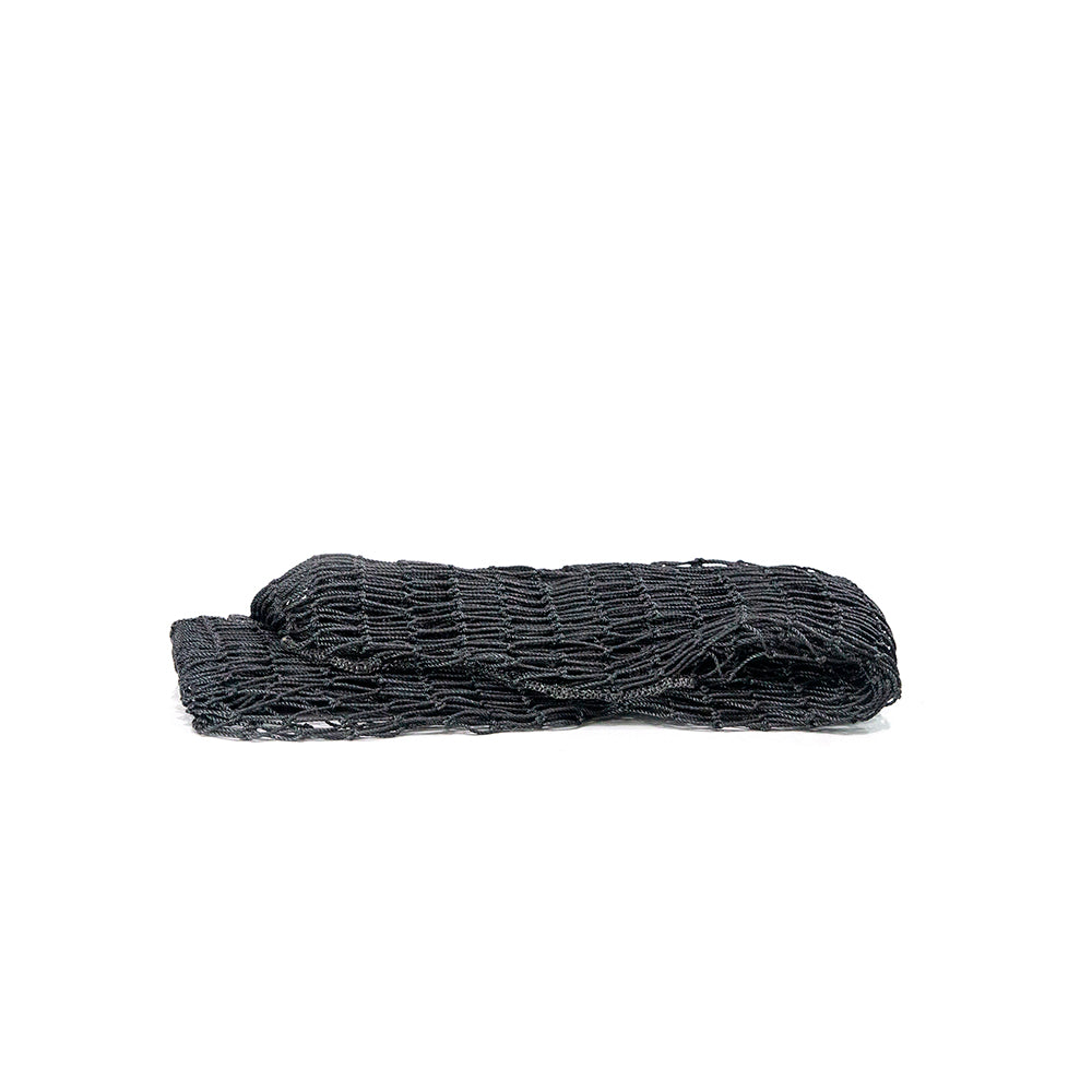 Fielder screen net folded into a neat pile.