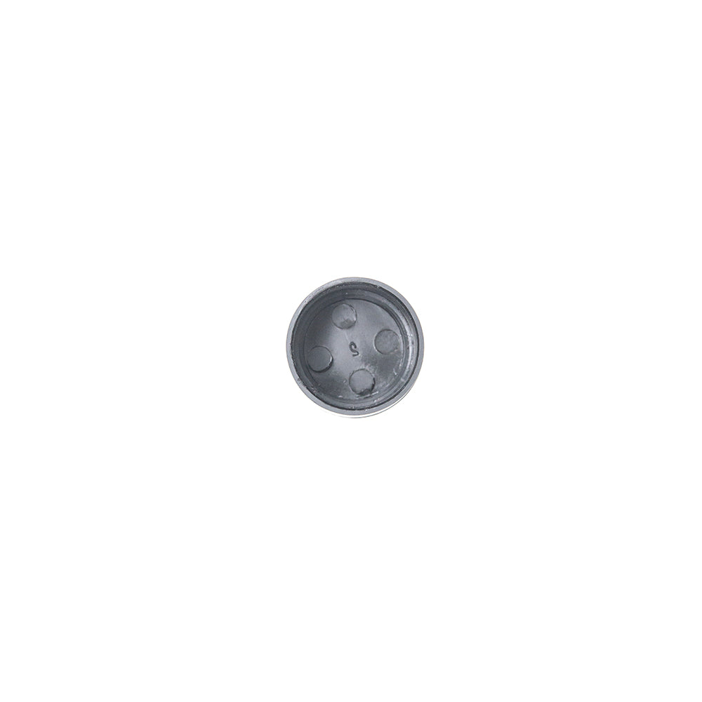 Black plastic foot end cap sold in sets of 2.