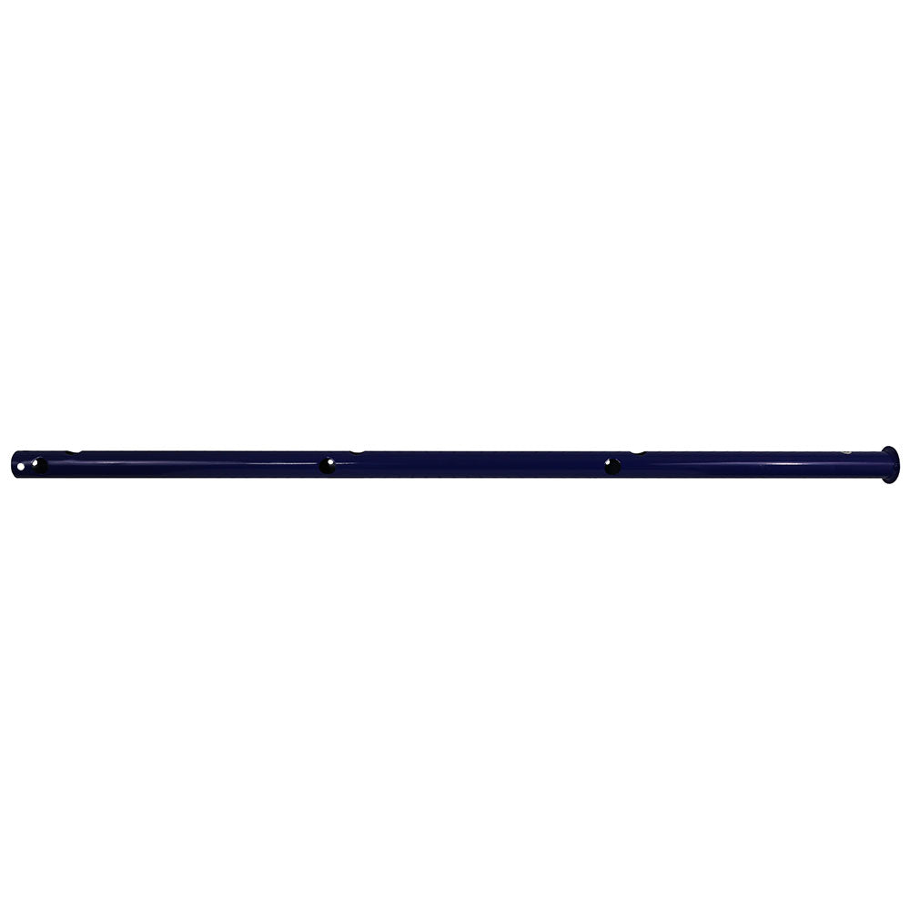 Side upright pole #4 is made from blue powder-coated steel. 
