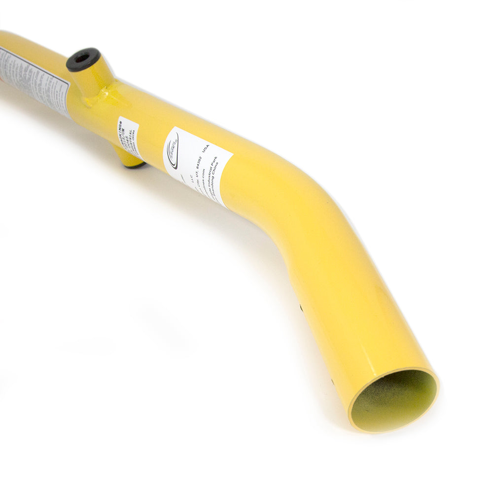 The yellow pole is hollow inside.