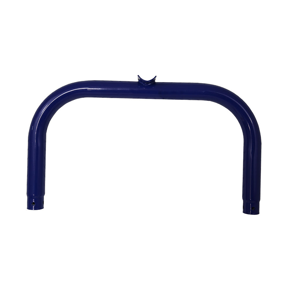 U-shaped frame piece constructed from blue powder-coated steel.