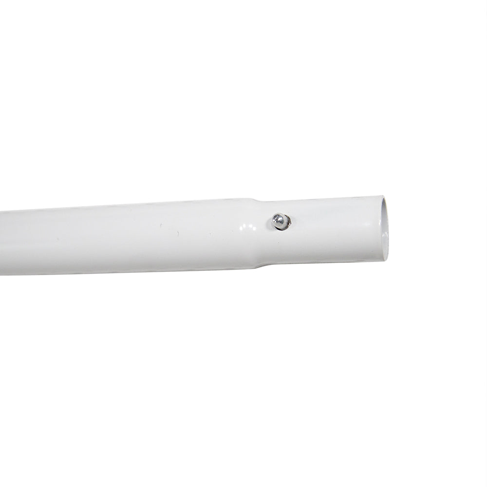 Powder-coated cross bar has a push-pin for assembly.