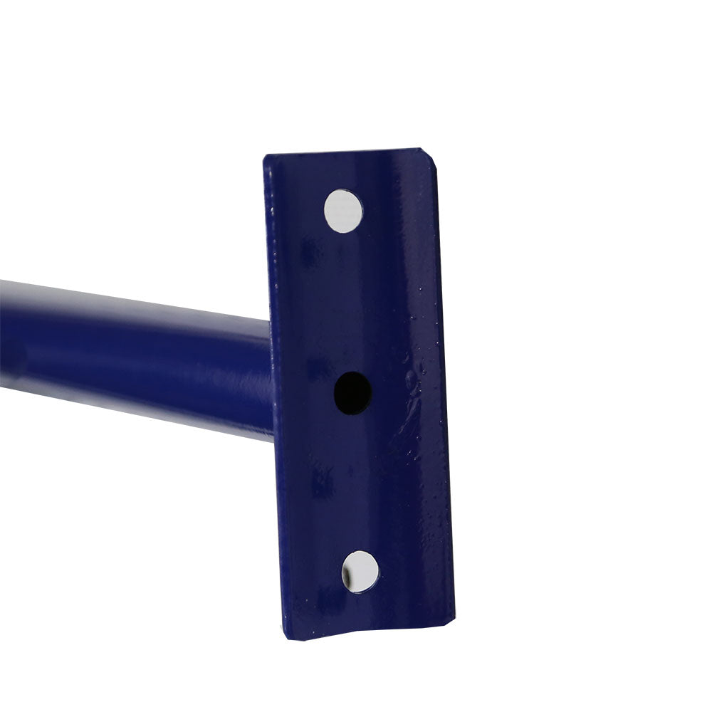 The connection frame piece has flat piece at the end to help screw pieces together.
