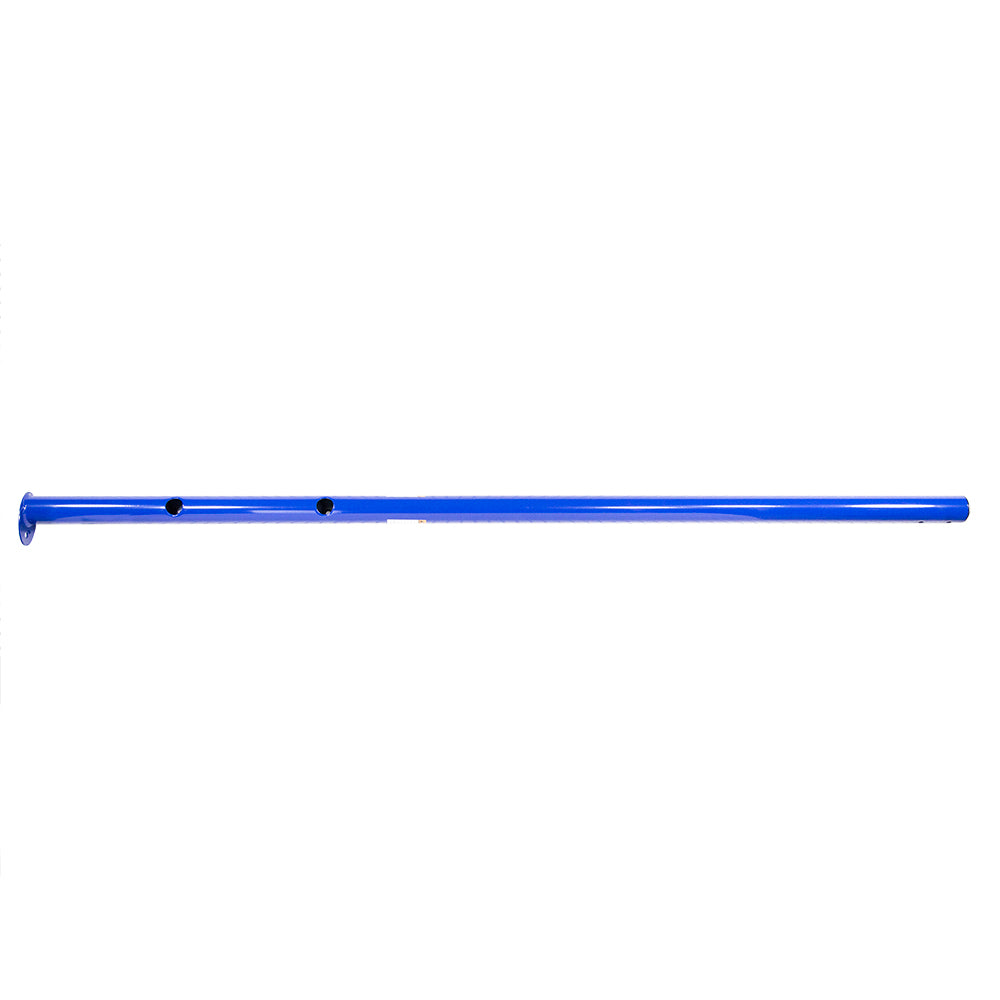 Rust-resistant steel upright tube in blue.