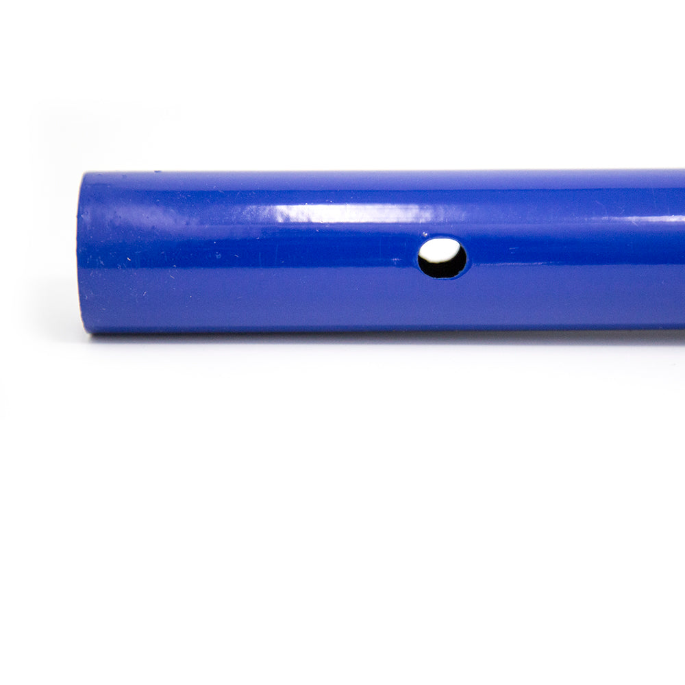 Replacement cross bar has a hole for screws to go into.