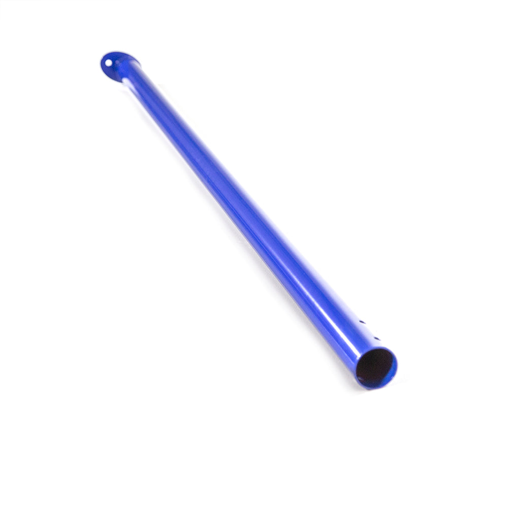 The vertical frame tube helps piece together the jungle gym accessories.