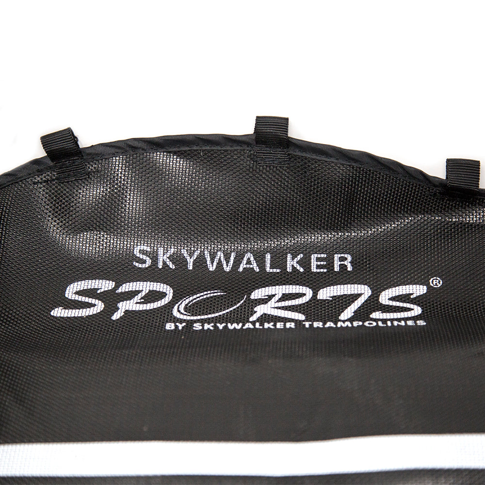 Close-up view of the Skywalker Sports printed logo.