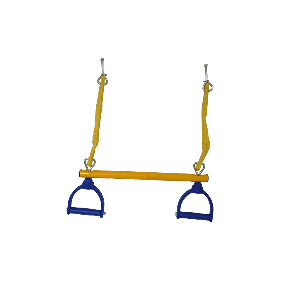 Yellow and blue colored flying rings.