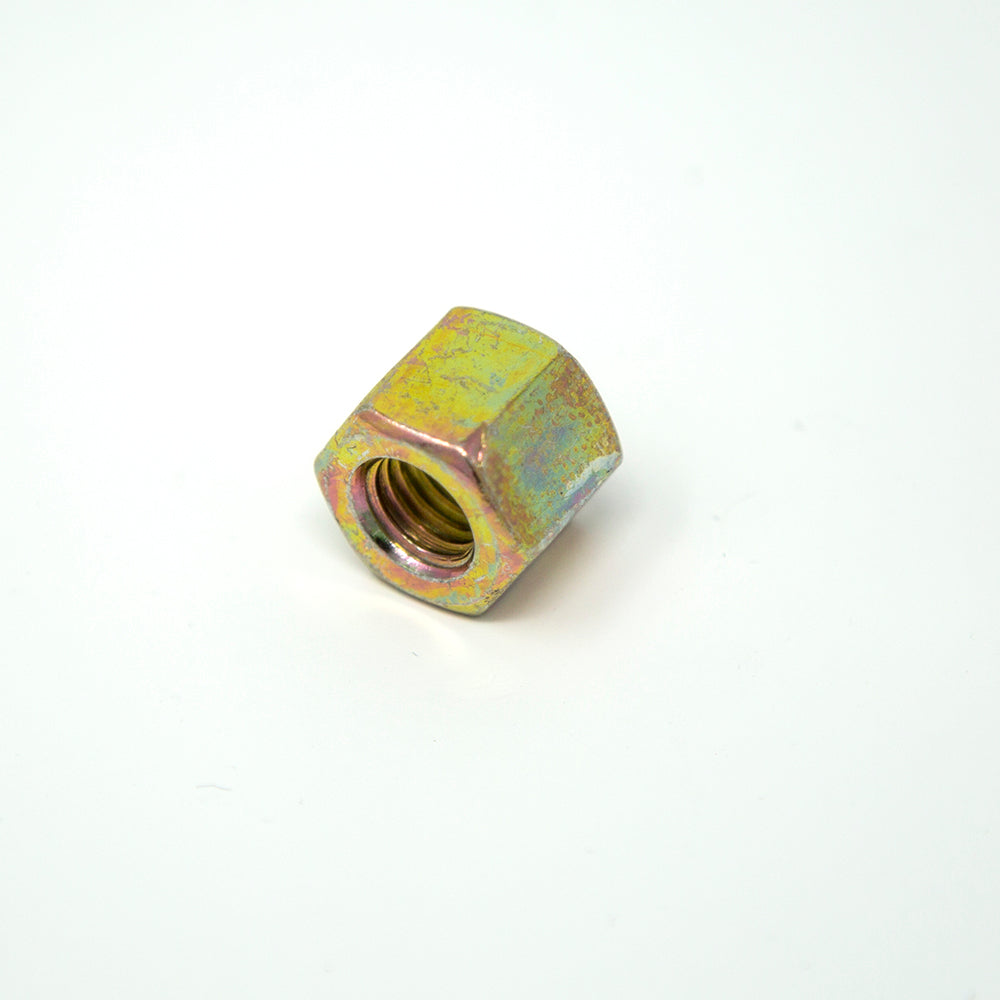 M10x15mm nut from an above angle.