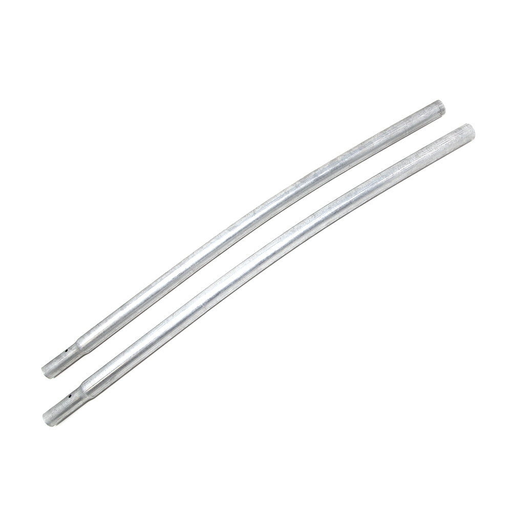 Replacement front tube made from galvanized steel.