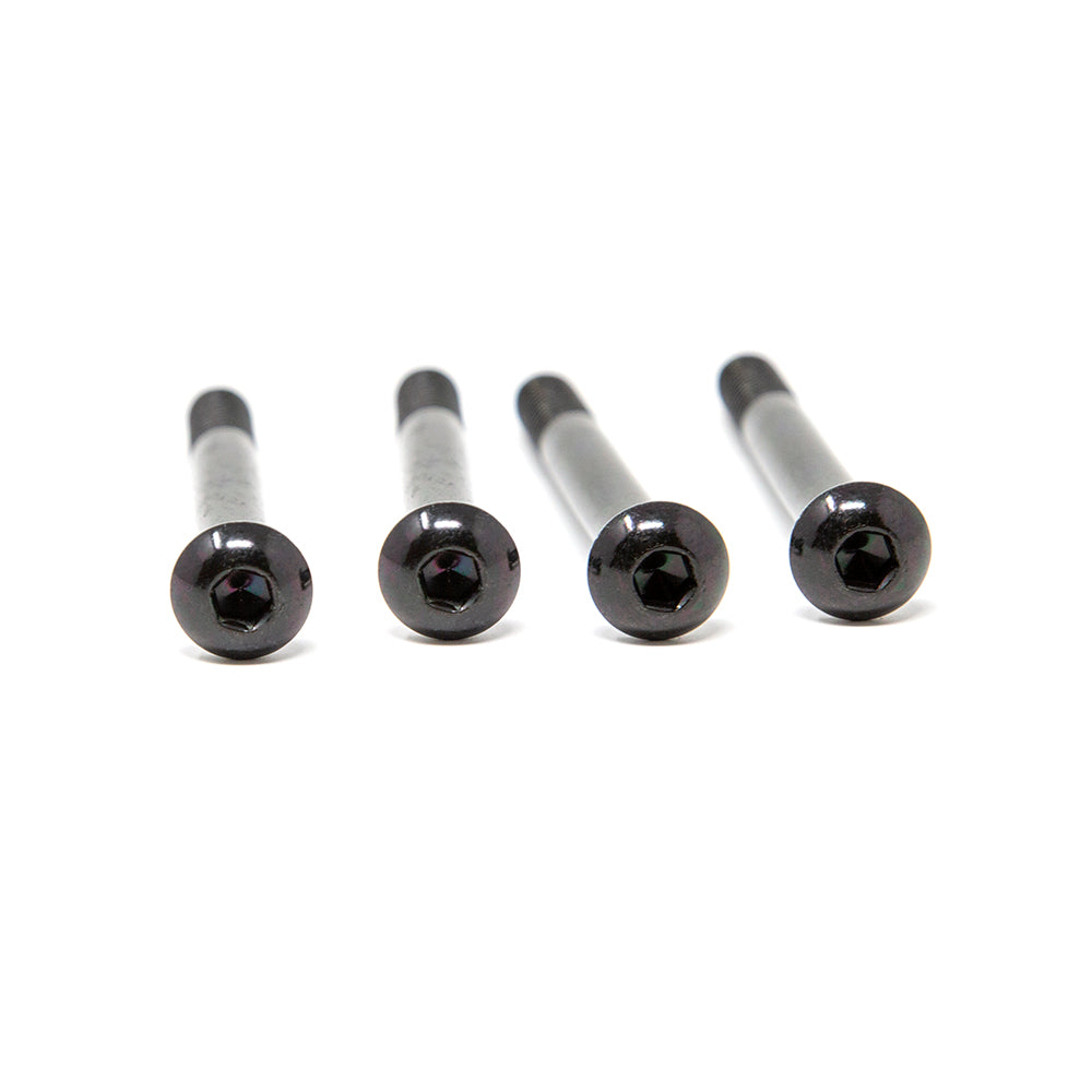 Four black M8x70mm button bolts.