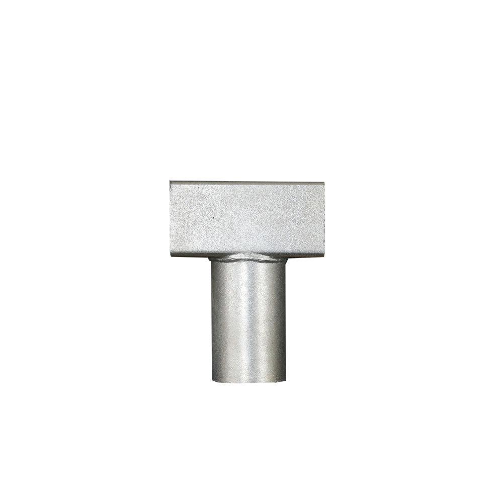Rust-resistant T-joint designed to join trampoline legs to the frame.