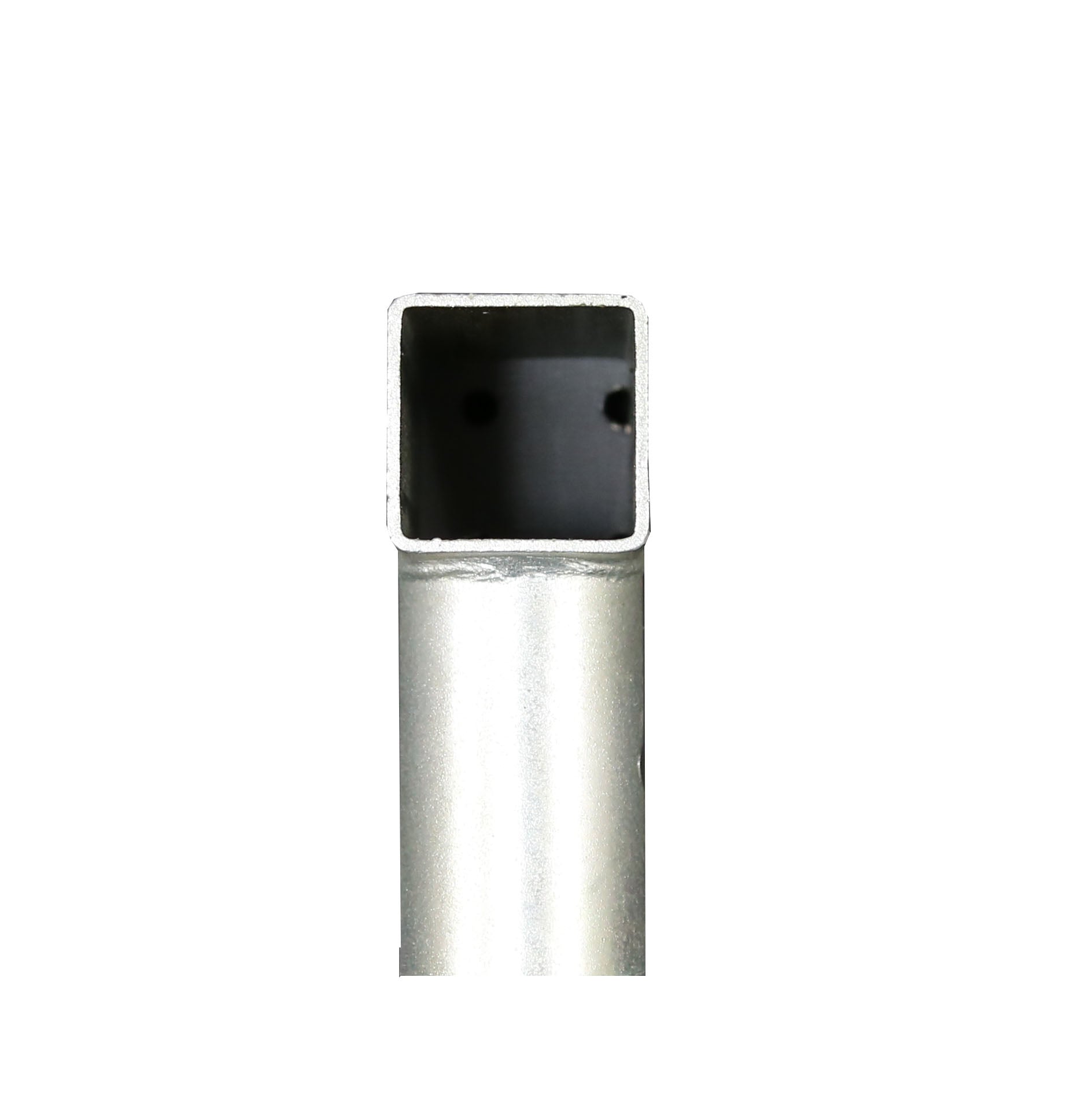 Side view of the T-joint so the inside of the T-joint can be seen.