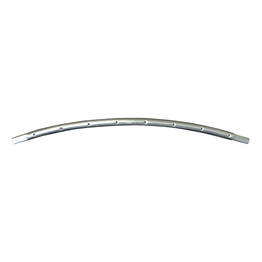 17-foot oval main frame top tube with holes in it for the springs.