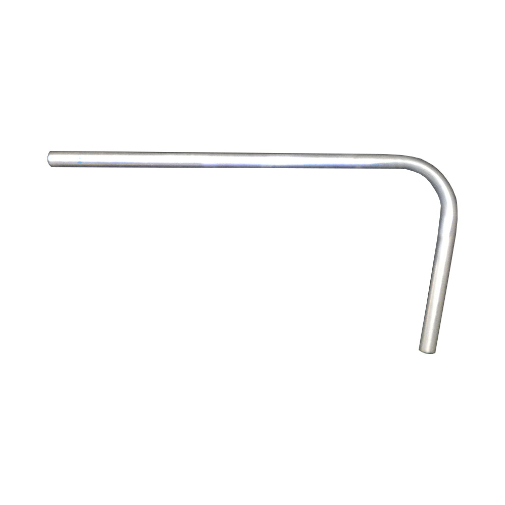 J-shaped leg extension is constructed from galvanized steel.