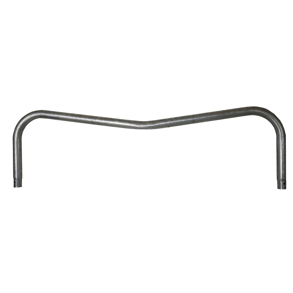 Steel W-leg brace compatible with 10-foot round trampolines.