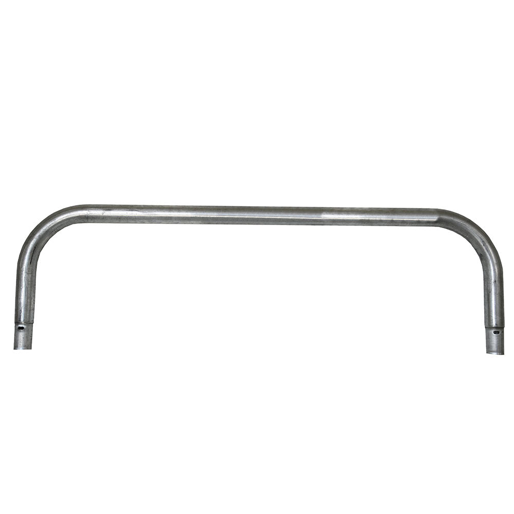 Rust-resistant steel U-leg brace.