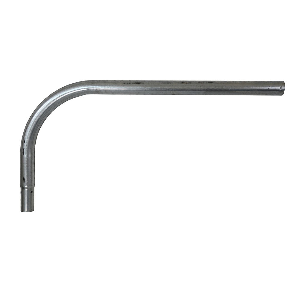 Female curved leg made from galvanized steel.
