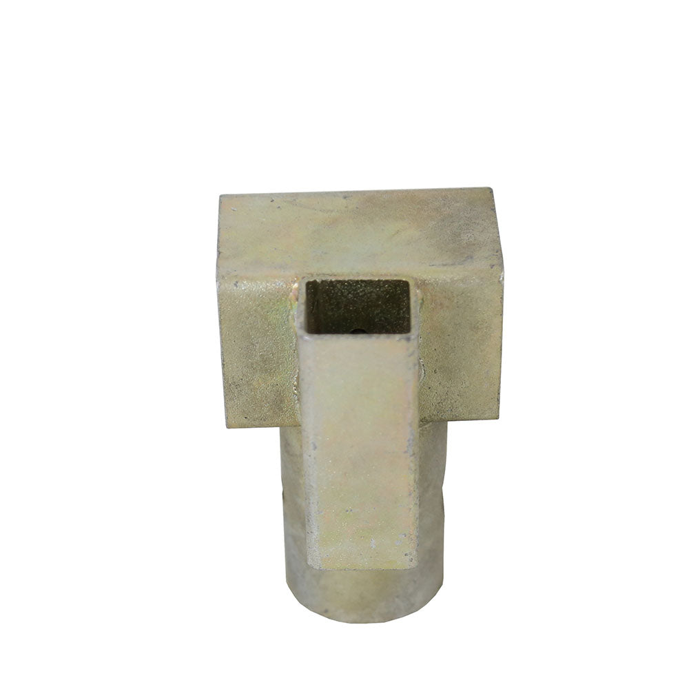Replacement T-socket is constructed from galvanized steel.