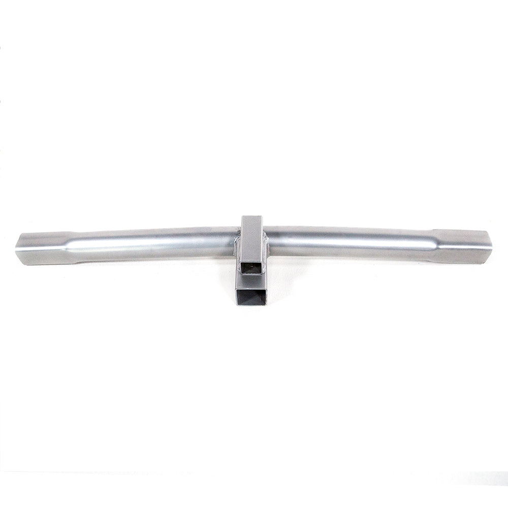Main frame tube with socket designed for 13-foot square trampoline.