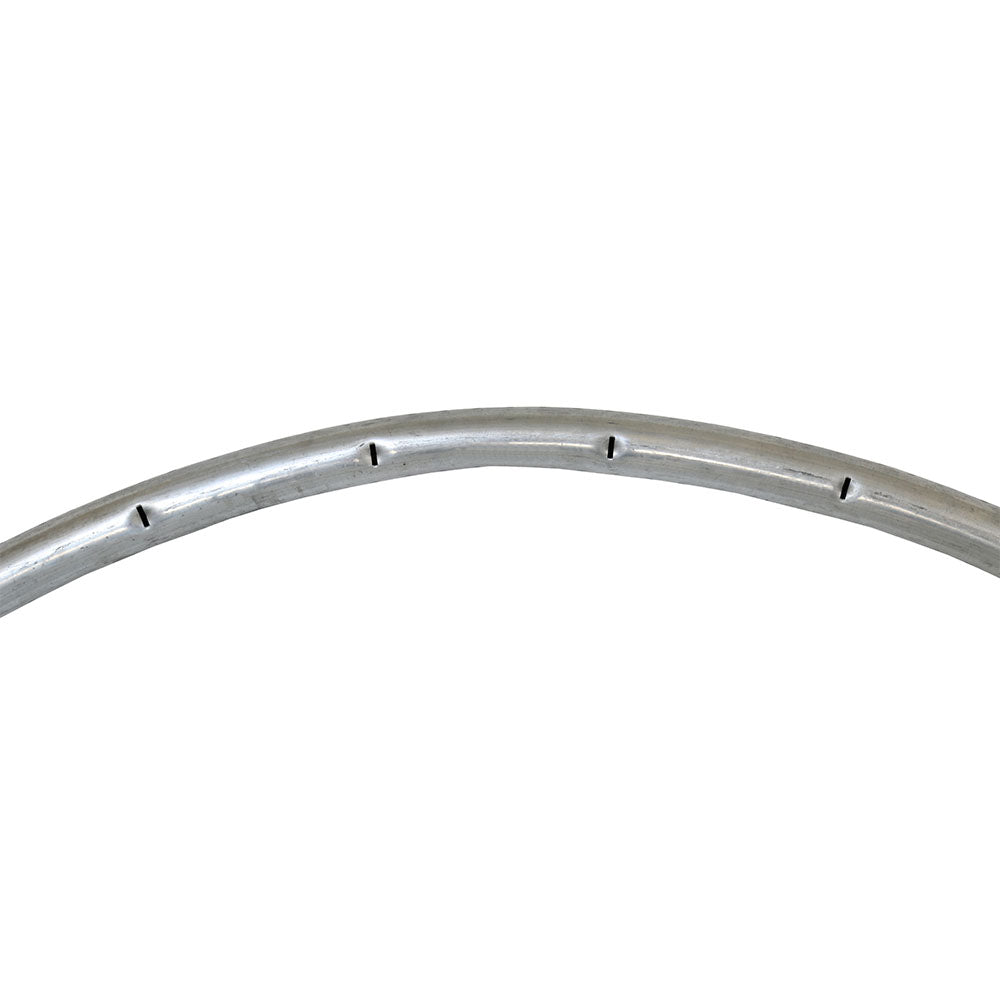 Main frame corner tube has holes in it for the springs to attach.