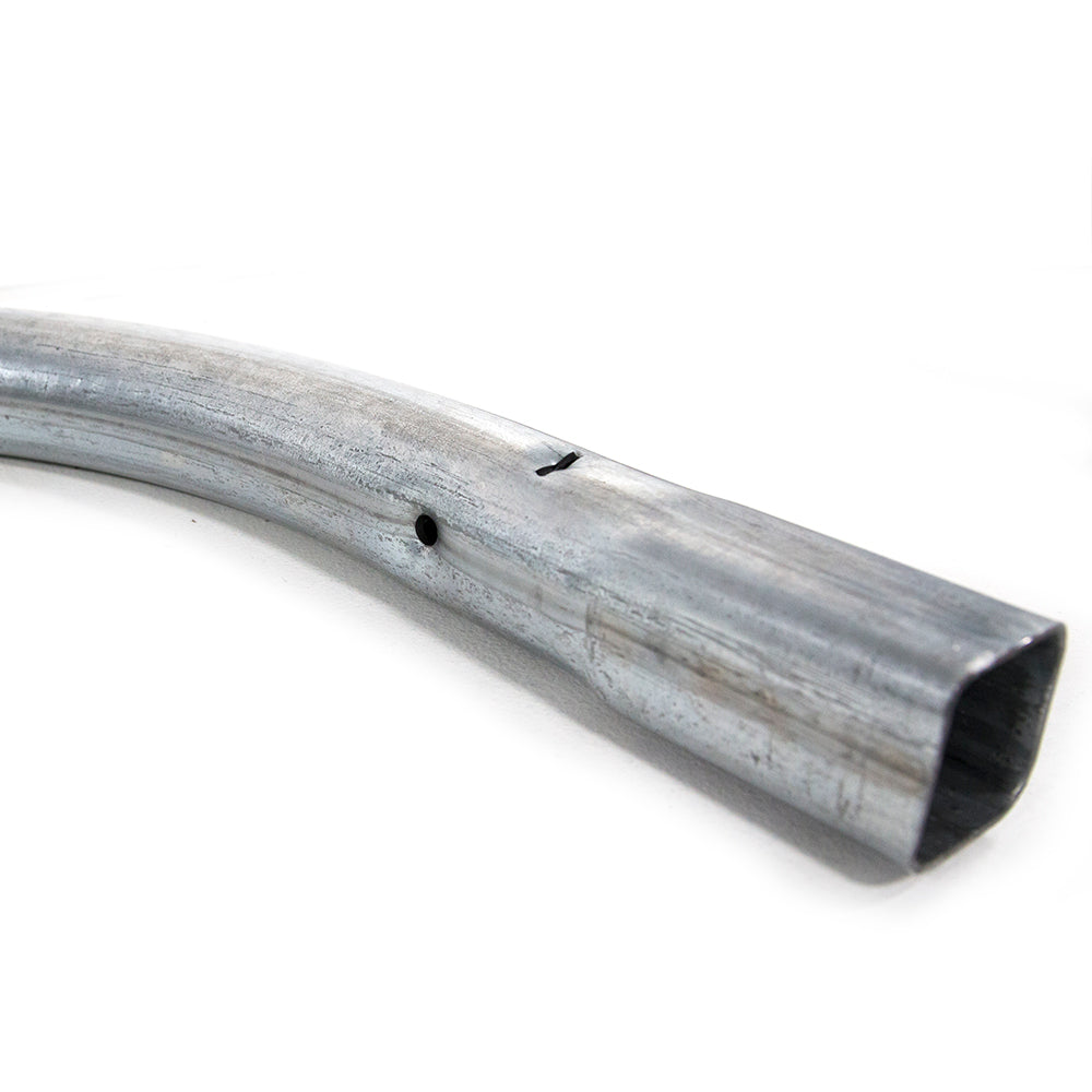 View of the squared end of the corner tube.
