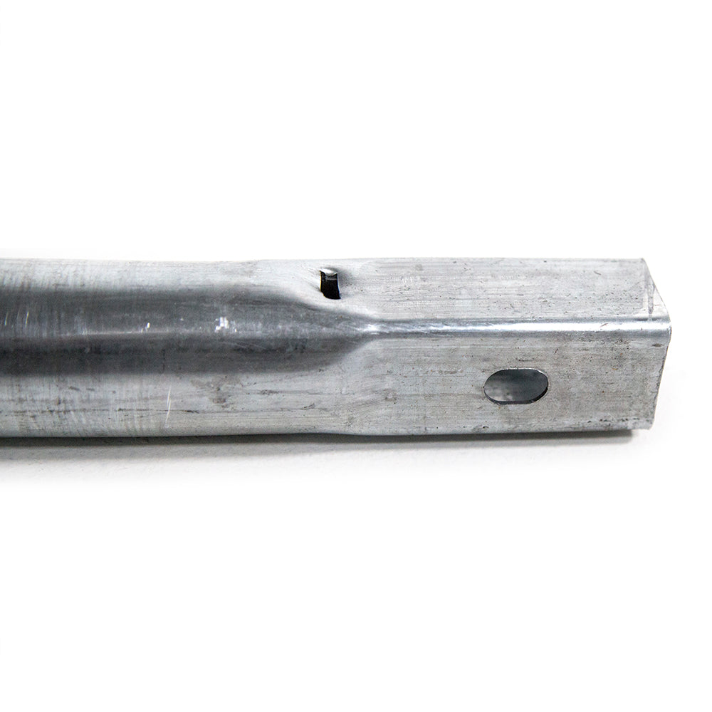 The squared ends have holes in them for bolts to screw into.