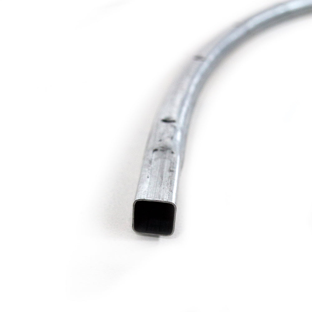 The main frame top tube has a squared end.