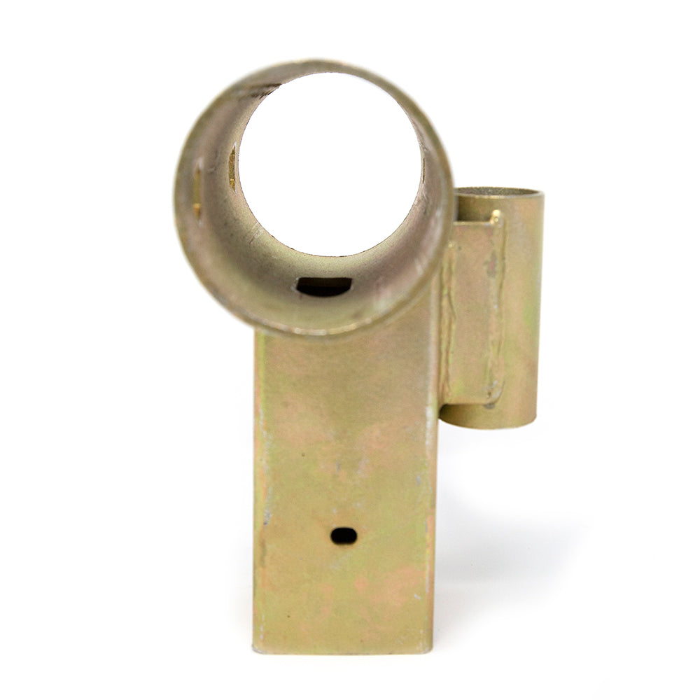 View inside the part of the T-socket where the pole goes.