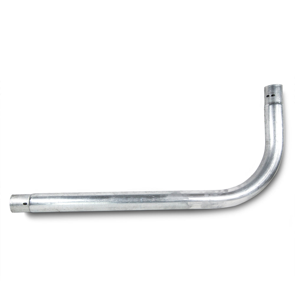 Curved trampoline leg piece helps support the trampoline.