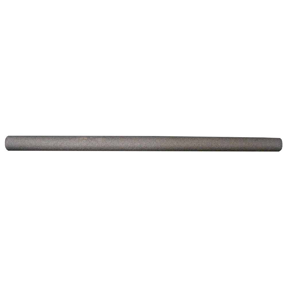 Gray foam sleeve for upright enclosure poles is 38 inches long.