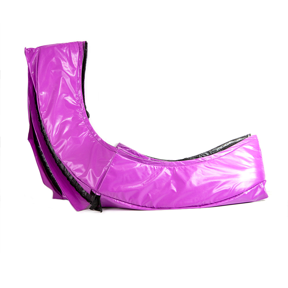The purple spring pad is made of UV-resistant PVC material.