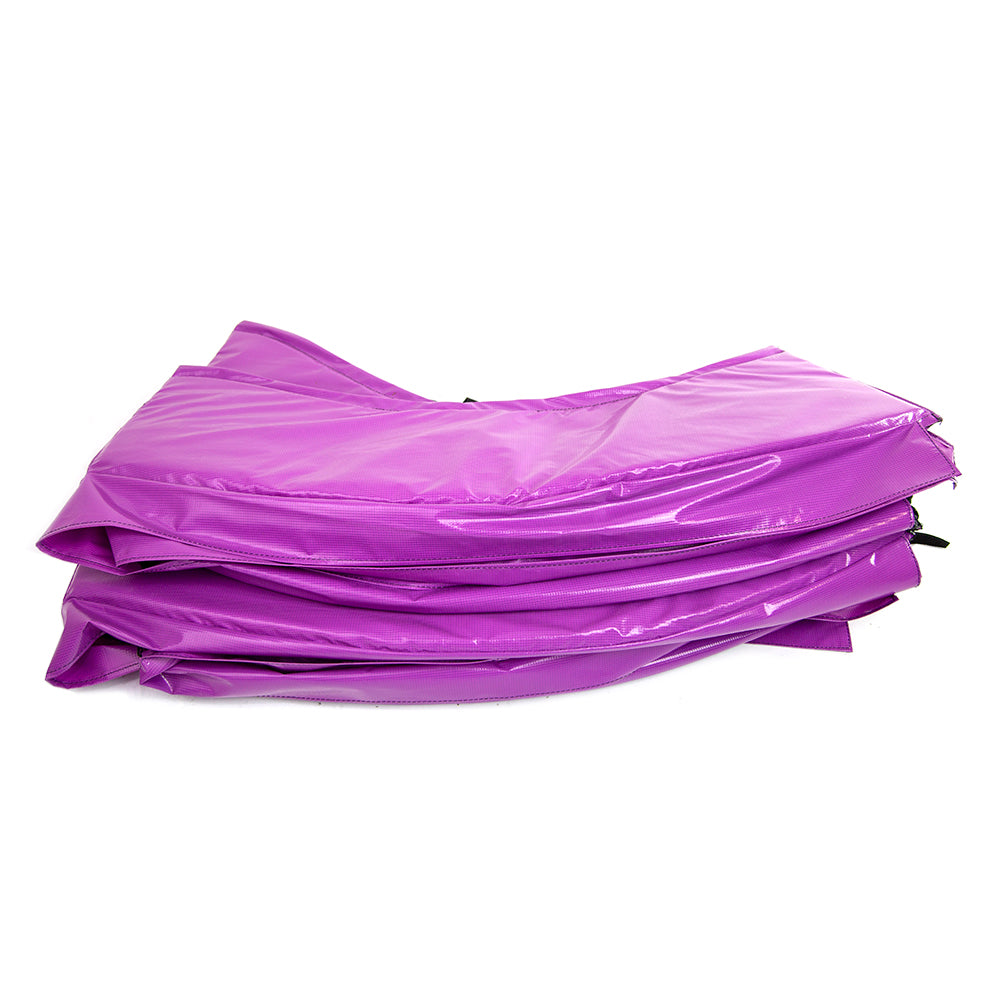 Purple spring pad for 11-foot cloud-shaped kids trampoline.