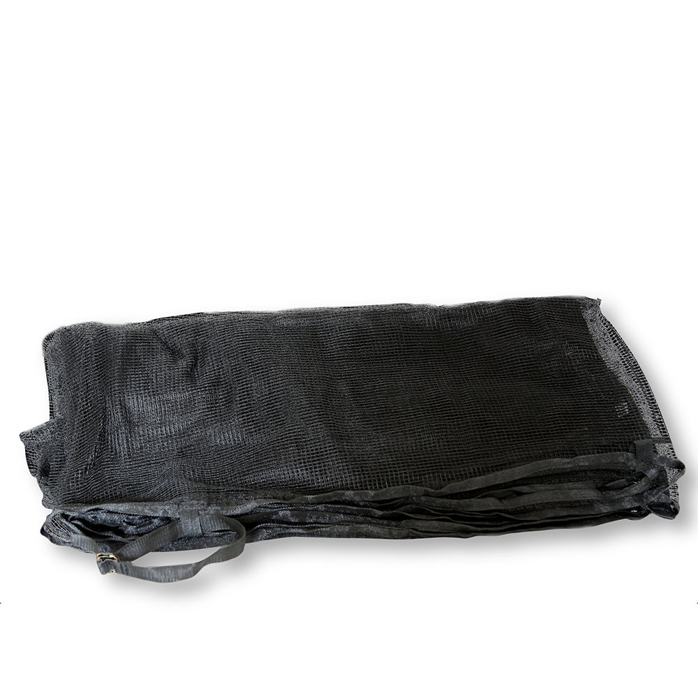 The polyethylene enclosure net is designed to fit a 13-foot square trampoline.
