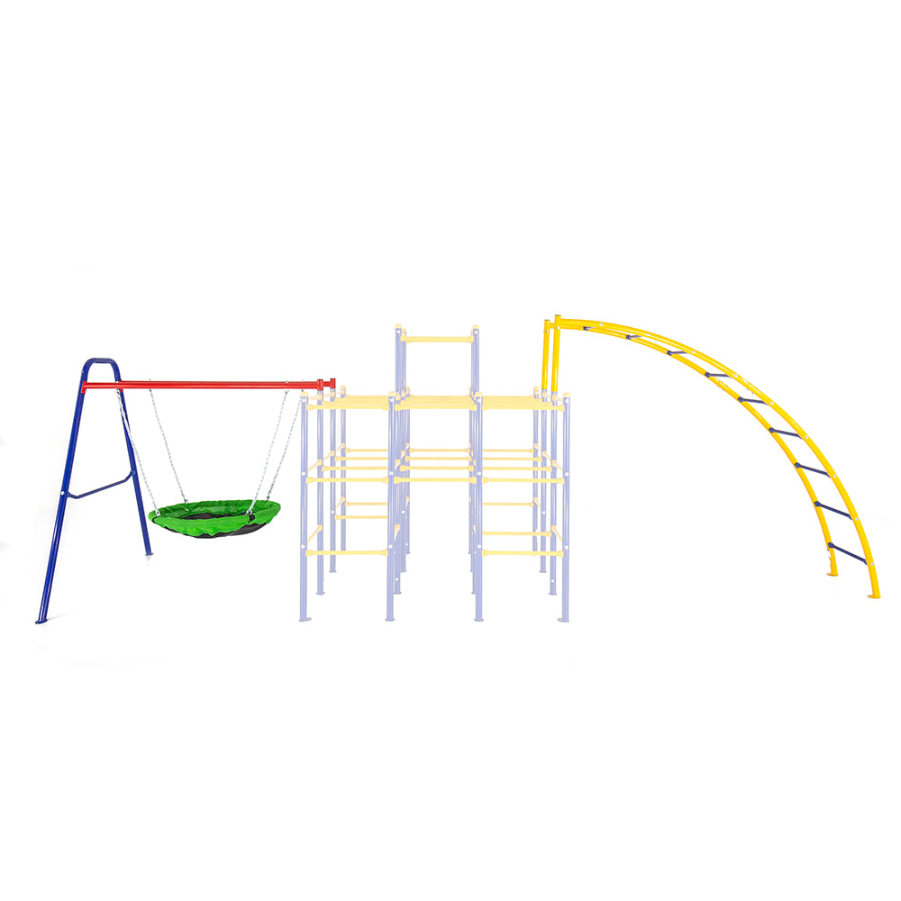 playground equipment horizontal ladder swing set