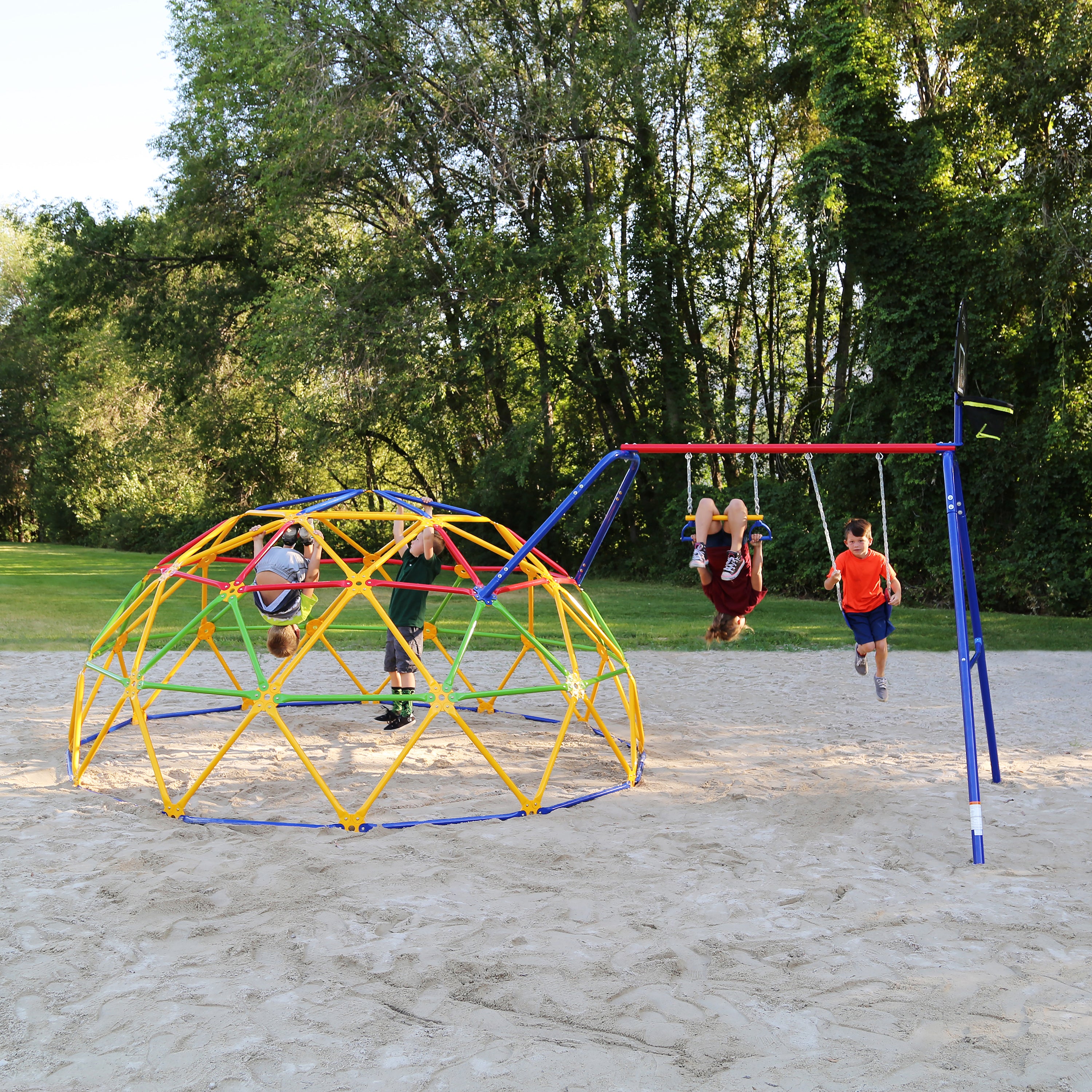 ActivPlay Geo Dome Climber with Swing Set