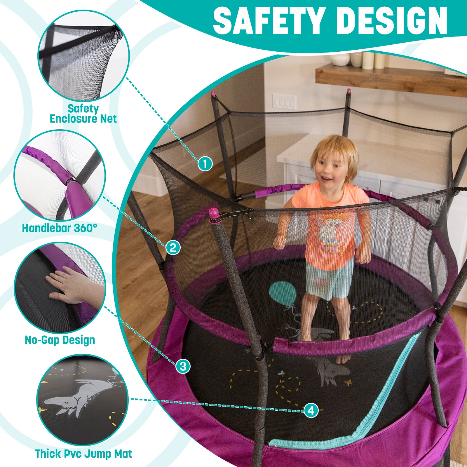 Skywalker Trampolines 60" Eeyore Mini Trampoline for Kids
