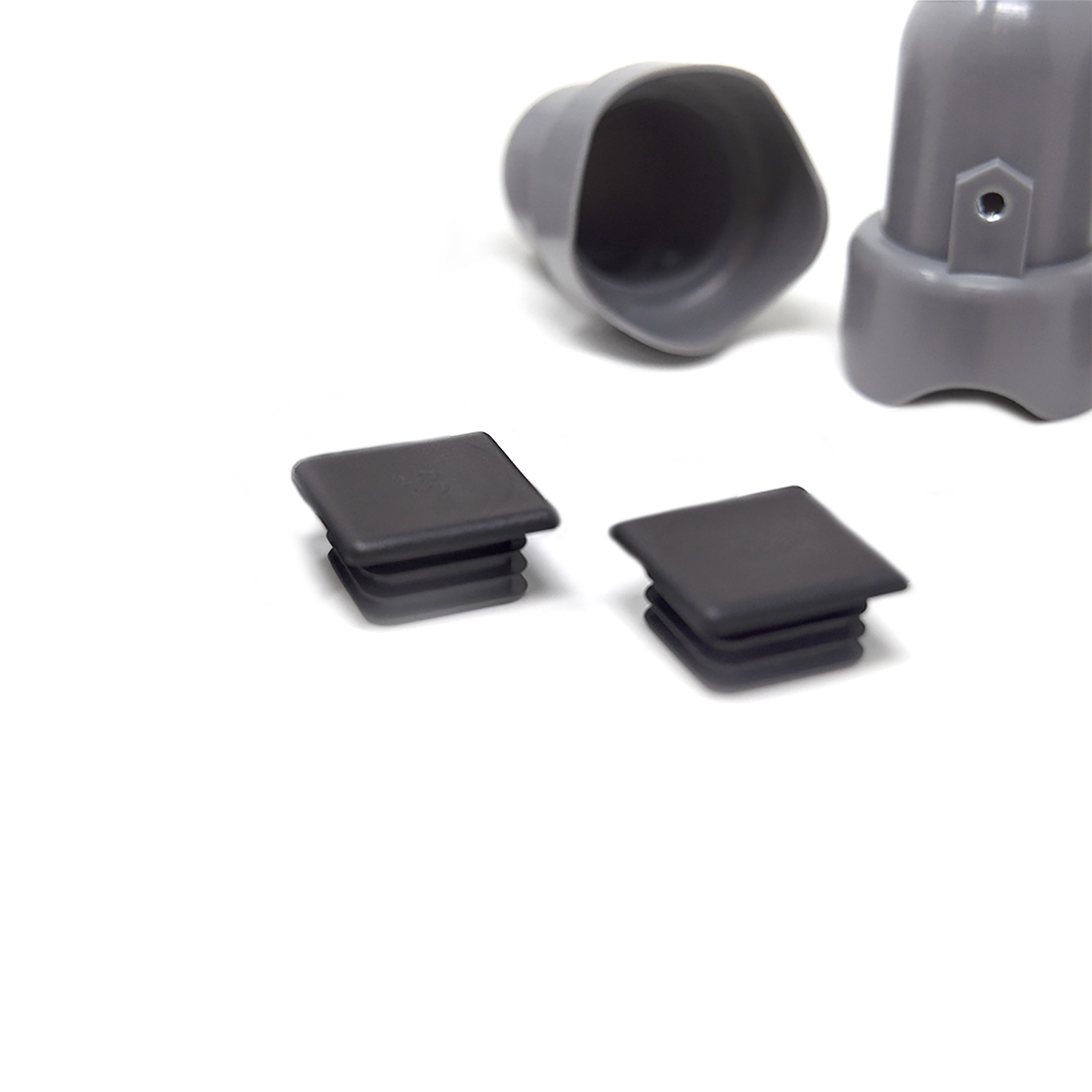 Large Grey Pole Cap Kit with Bolts and End Caps (Set of 2) 8049, 1016, 8003