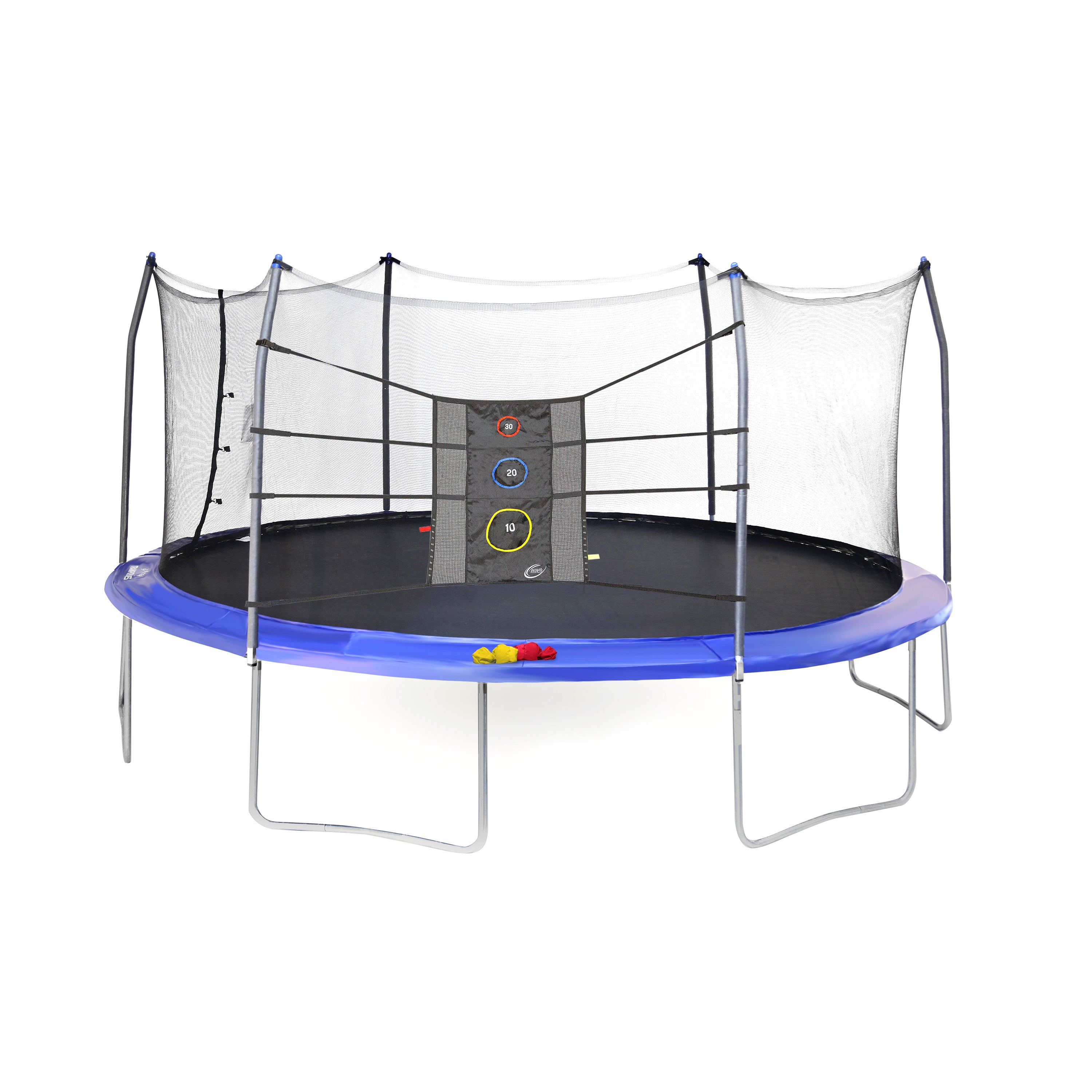 17' Oval with Enclosure Net and Triple Toss Game