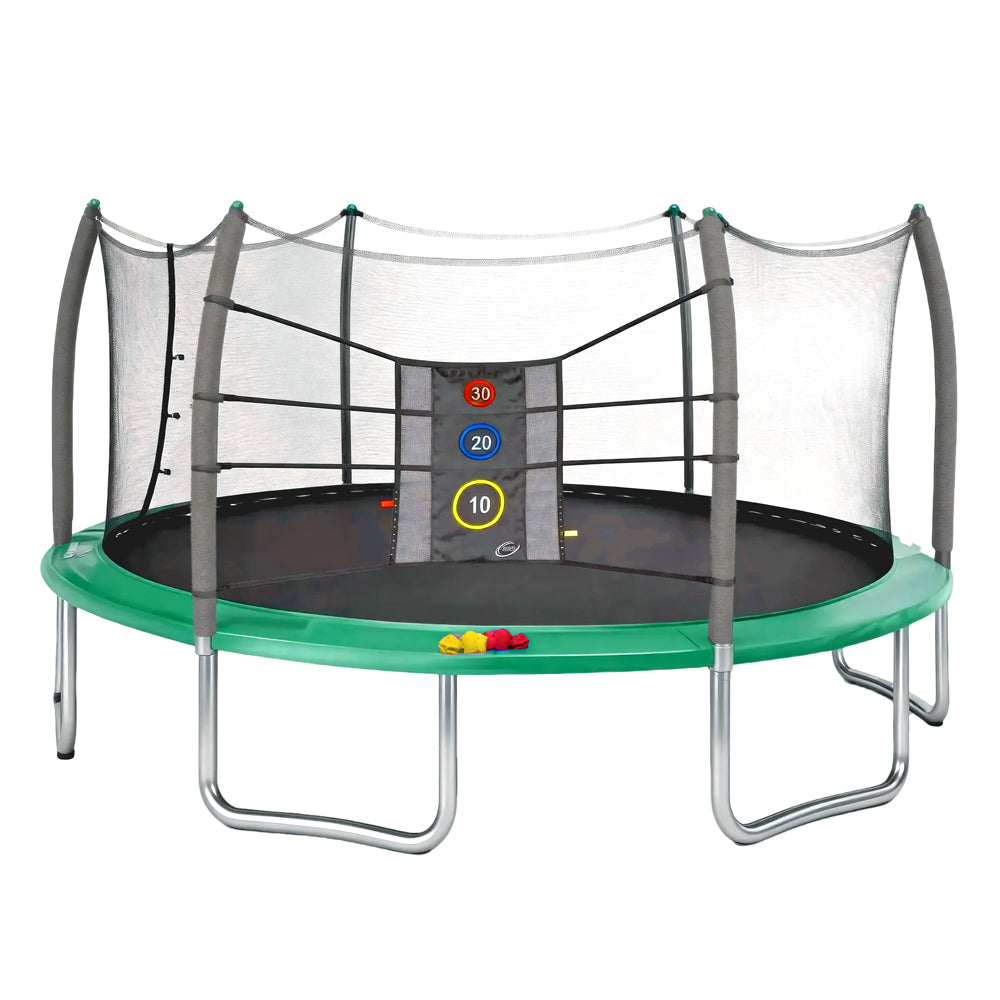 17' Oval with Enclosure Net and Triple Toss Game