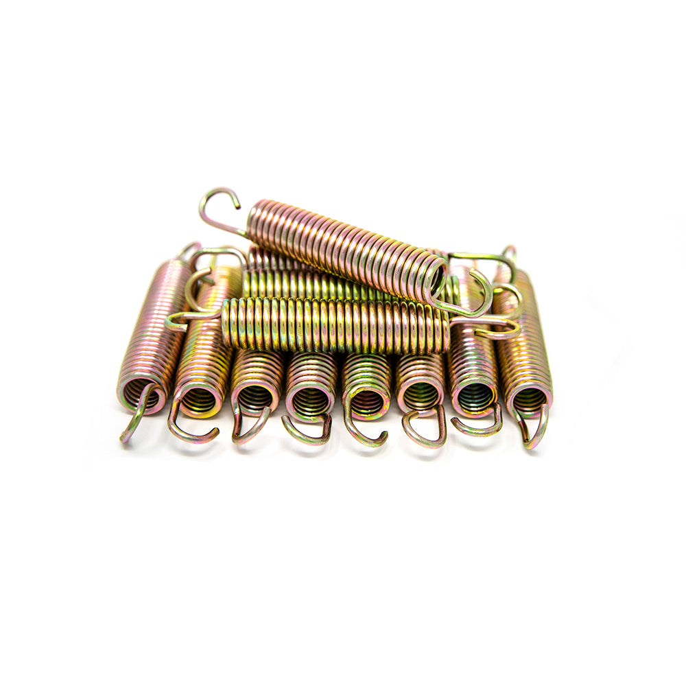 5.5 inch galvanized steel spring that is rust-resistant and weatherproof.